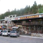 Arriba, where we enjoyed Mexican for Dinner, and Holy Terror Antiques where we killed some time.
