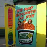 We had buckets of fun at our next stop.