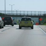 The first MINI we spot! And they're actually going our way!