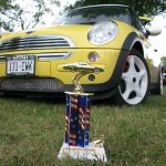 Bessie and her third place trophy.