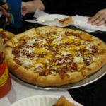 Second pizza - BBQ Chicken. Second pizza - BBQ Chicken.