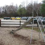 A lonely slide.