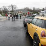 The MINIs arrive at their final destination.