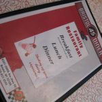 A menu!