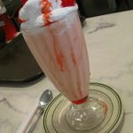 An incredible strawberry milkshake! Mmmmmm....