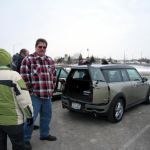 Showing off the newest toy, a brand new MINI Clubman.