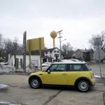 A trip through Eagle and a photo-op with a Smiley Face watertower.