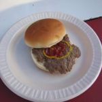 My hamburger. Very delicious and worth the drive!