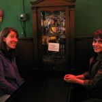 Jenny and Emily, awaiting menus.