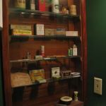 A stop in the bathroom reveals even more old time goodies.