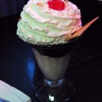 I went for the traditional hot fudge with peanuts sundae.