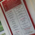 The menu The menu