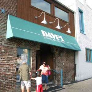 Outside Dave's.