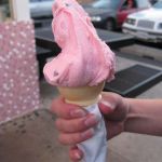 Jenny went for the flavor of the day - Cherry Chocolate Chip. Jenny went for the flavor of the day - Cherry Chocolate Chip.