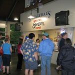 Gathering at the Sausage House for some heat, dryness and, of course, food.