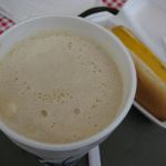 The Root Beer Frosty - basically a root beer float milkshake. And a nacho chili dog!
