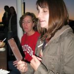 Jenny and her raspberry bar. Jenny and her raspberry bar.