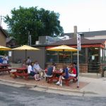 Outside Fred's.