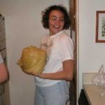 Jenni pulls out the electric ice cream maker. Ahhh, the wonders of the modern world.